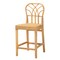 Bali & Pari Monaco Modern Bohemian Natural Rattan and Mahogany Wood Counter Stool 235-13138-ZORO - alternate 1